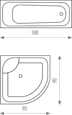 FUNNY PENGUINS - Waterdicht Douchegordijn - Met GRATIS 12 Ringen - Anti-Schimmel Badkamer Gordijn - Wasbaar - 100% Polyester - Pinguins Design - 180X180 CM -Thuis Badkamer 748x1200 3