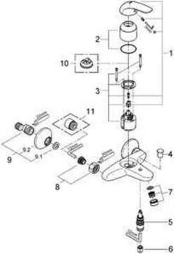 GROHE Euroeco Badkraan - 15cm - Chroom - 32743000 -Thuis Badkamer 824x1200 2