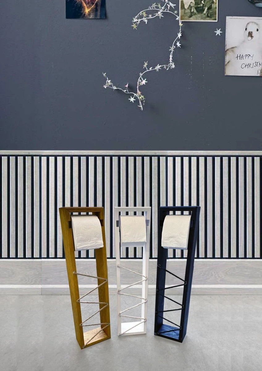 Beckenbau - Wc Rolhouder - Wc Rolhouder Staand - Incl. Afroller - 58 Cm - Zwart 4 Beckenbau - Wc Rolhouder - Wc Rolhouder Staand - Incl. Afroller - 58 Cm - Zwart - Afbeelding 2