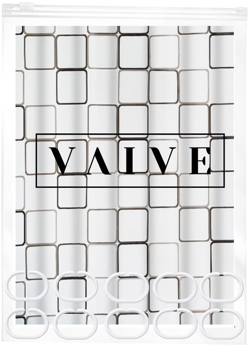 VAIVE Douchegordijn 180x200 - Anti Schimmel - Douchegordijnen 7 VAIVE Douchegordijn 180x200 - Anti Schimmel - Douchegordijnen - Afbeelding 5