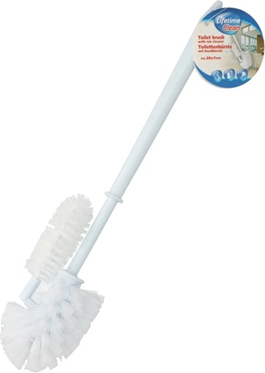 Lifetime Clean Toiletborstel Met Randreiniger 40 Cm Wit 3 Lifetime Clean Toiletborstel Met Randreiniger 40 Cm Wit