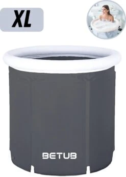 BETUB Zitbad Opvouwbare Badkuip Folding Bath Bathtub – Zit Zwembad – Ijsbad – Warm Bad – Ontspanning – Voor Onder De Douche – Tuin - Balkon Incl. Zitkussen -Thuis Badkamer 857x1200 2