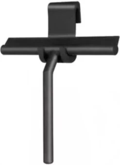 Merkloos Douchewisser Zwart Met Ophanghaak - Raamwisser - Douche Trekker - Badkamer Accessoires - Wisser Douche - Silicone Raamtrekker