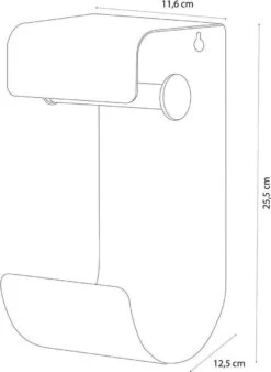 Sealskin Brix - Toiletrolhouder Dubbel - Zwart -Thuis Badkamer 878x1200 2