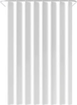 Loti Living Douchegordijn Anti Schimmel – Wit - Inclusief Ringen – Waterdicht - Polyester - Douchegordijn 120x200 Cm