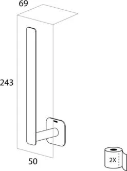 Tiger Colar - Reserverolhouder - Zwart -Thuis Badkamer 891x1200 1