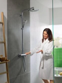 Hansgrohe Crometta S 240 Showerpipe - 1jet - Incl. Thermostaat - Chroom -Thuis Badkamer 899x1200 17