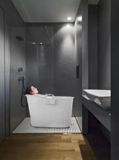 EKEO Zitbad - 210L - Mobiele Badkuip - Bath Bucket - Wit -Thuis Badkamer 899x1200 25
