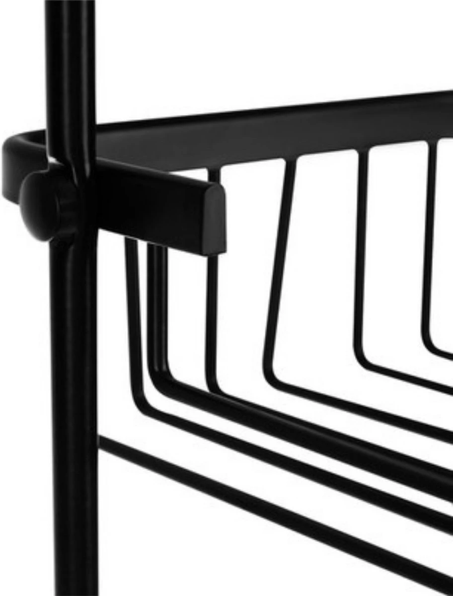 Recalma Doucherek 3 Laags - Monteren Zonder Boren - Zwart - Zuignap - Ook Voor Grote Flessen - Opbergrek Douche - 3 Etages 7 Recalma Doucherek 3 Laags - Monteren Zonder Boren - Zwart - Zuignap - Ook Voor Grote Flessen - Opbergrek Douche - 3 Etages - Afbeelding 5