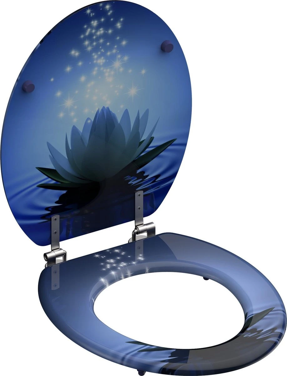SCHÜTTE WC-Bril 80082 WATER LILY - MDF-Hout - RVS Scharnieren - Decor - 3-zijdige Print 7 SCHÜTTE WC-Bril 80082 WATER LILY - MDF-Hout - RVS Scharnieren - Decor - 3-zijdige Print - Afbeelding 5