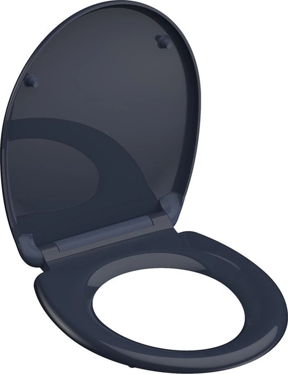 SCHÜTTE WC-Bril 82304 ANTHRAZIT - Duroplast - Soft Close - Afklikbaar - RVS-Scharnieren - Gelakt - Antraciet 7 SCHÜTTE WC-Bril 82304 ANTHRAZIT - Duroplast - Soft Close - Afklikbaar - RVS-Scharnieren - Gelakt - Antraciet - Afbeelding 5