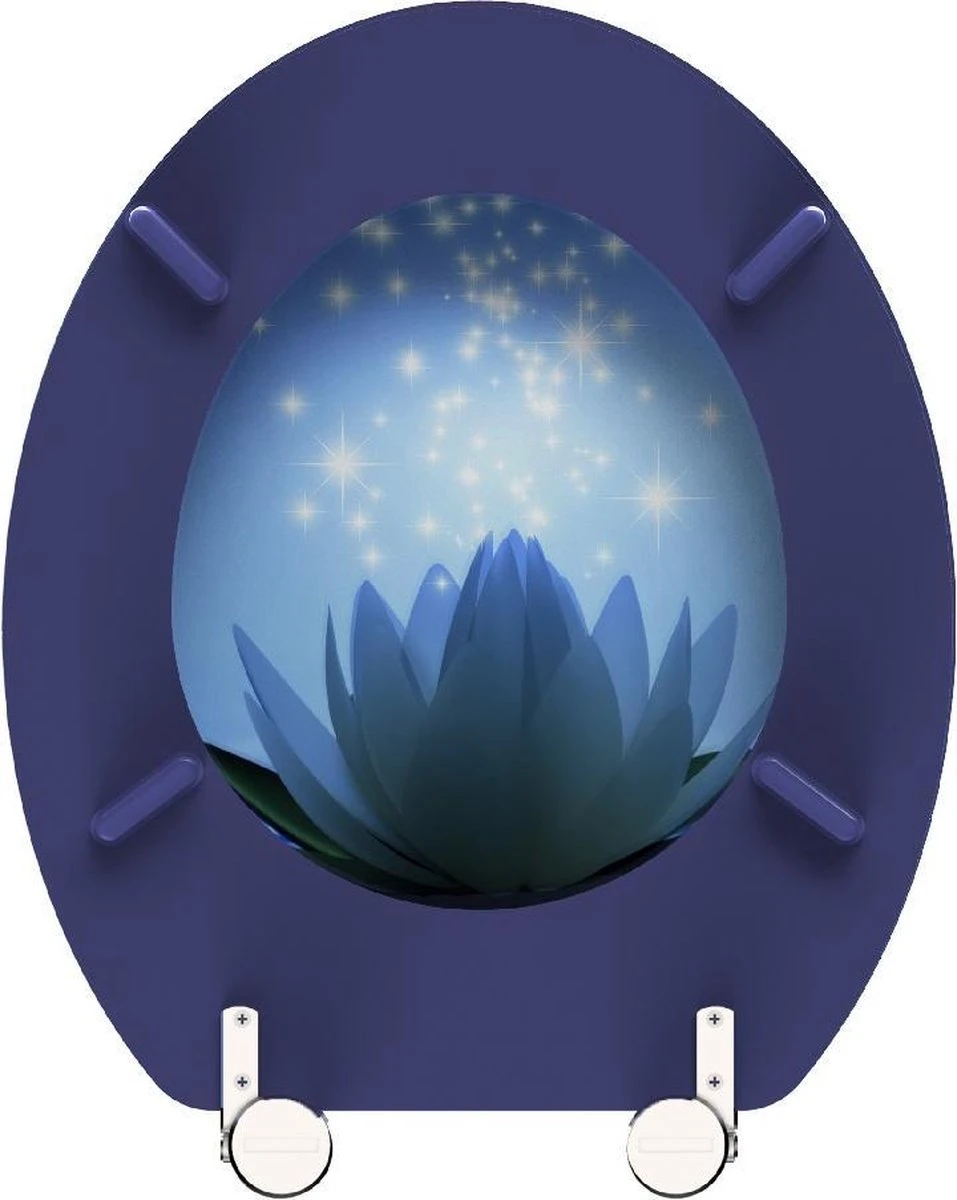SCHÜTTE WC-Bril 80082 WATER LILY - MDF-Hout - RVS Scharnieren - Decor - 3-zijdige Print 6 SCHÜTTE WC-Bril 80082 WATER LILY - MDF-Hout - RVS Scharnieren - Decor - 3-zijdige Print - Afbeelding 4