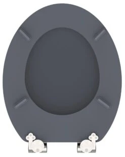 SCHÜTTE WC-Bril 80104 SPIRIT ANTHRAZIT - MDF-Hout - Soft Close - Verchroomde Scharnieren - Gelakt - Gesatineerd Antraciet -Thuis Badkamer 959x1200 6