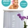 WOTRE Zitbad - Bath Bucket - Ijsbad - Wim Hof Methode - Bad Voor Volwassenen - Mobiele Badkuip - Grijs - 180L
