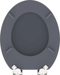 SCHÜTTE WC-Bril 80104 SPIRIT ANTHRAZIT - MDF-Hout - Soft Close - Verchroomde Scharnieren - Gelakt - Gesatineerd Antraciet -Thuis Badkamer 963x1200 2