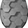 SCHÜTTE WC-Bril 82392 GREY HEXAGONS - Duroplast - Soft Close - Afklikbaar - RVS-Scharnieren - Decor - 3-zijdige Print -Thuis Badkamer 976x1200 7