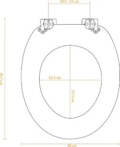 Casaria Wc-bril Met Deksel Sluitingsmechanisme Toiletzitting MDF Zwart -Thuis Badkamer 981x1200 7