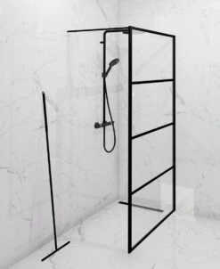 PROSIN - SET VAN VLOER + HANDWISSER - Raamwisser - Vloerwisser - Douchetrekker - Raamtrekker - Wisser - Mat Zwart - Wiper - Squeegee - Bathroom - Vloertrekker - Vloertrekker Met Steel - Floor Wiper - Aftrekker - RVS - Zwart - Design - Wisser -Thuis Badkamer 982x1200