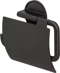 Tiger Tune - Toiletrolhouder Met Klep - Zwart Metaal Geborsteld / Zwart -Thuis Badkamer 983x1200 6