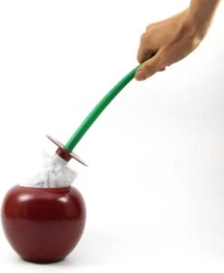 Merkloos WC-borstel Toiletborstel Cherry Kers Met Rode Borstel -Thuis Badkamer 986x1200 2