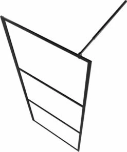 VidaXL Inloopdouchewand Transparant 90x195 Cm ESG-glas Zwart 15 VidaXL Inloopdouchewand Transparant 90x195 Cm ESG-glas Zwart -Thuis Badkamer 997x1200