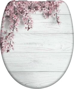 SCHÜTTE WC-Bril 82197 FLOWERS & WOOD - Duroplast - Soft Close - Verchroomde Scharnieren - Decor - 1-zijdige Print -Thuis Badkamer 998x1200 8